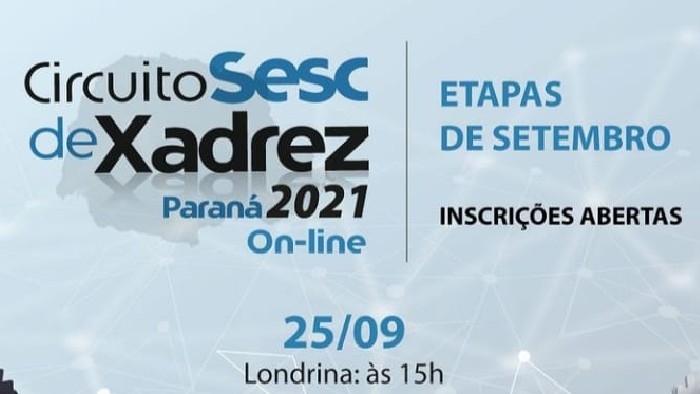 Circuito Sesc de Xadrez terá três etapas em outubro - Sesc Paraná