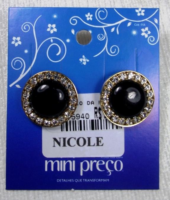 Brinco da Nicole em 'Amor a Vida, Folheado a Ouro, R$16,98. Foto: Moda em Londrina