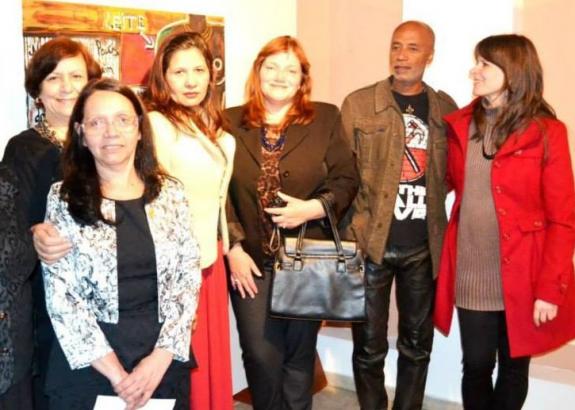 Na foto: Márcia Széliga, João Evangelista Souza, Vanice Ferreira, Ivani Silva, Isabel Furini e Célia Dunker - Vernissage: Emoções, no Massuda.