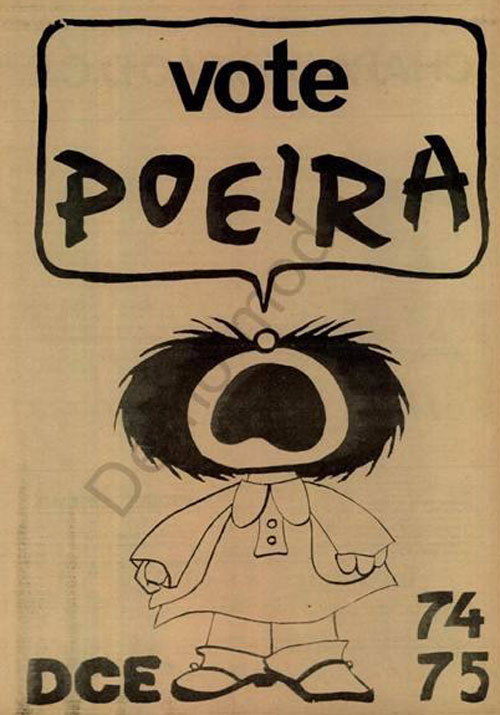 Reprodução/Facebook - Mafalda é a personagem mais lembrada pelos participantes do jornal Poeira