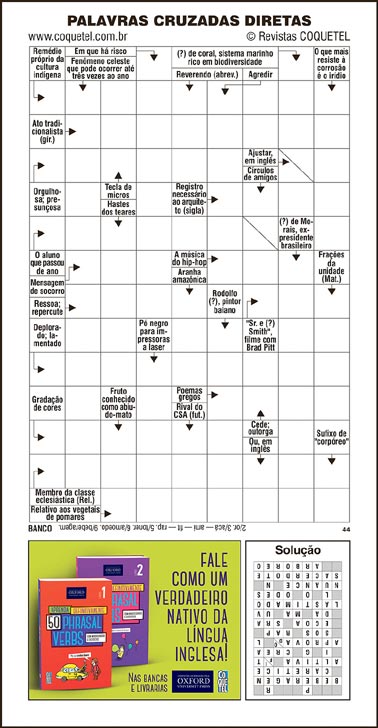 Palavras Cruzadas Diretas