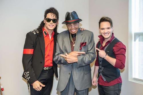 Divulgação - Thiago Matheus junto com Mr. Jackson e MJ The Legend