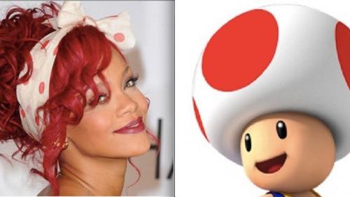 Reprodução - Rihanna comparada ao cogumelo Toad