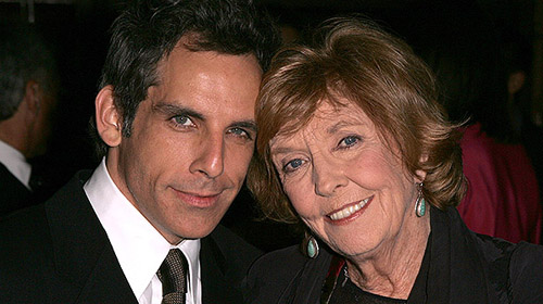 Getty Images - Ben Stiller e a mãe Anne Meara