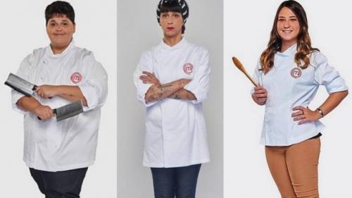 Divulgação/Band - Cássia, Patrizia e Larissa: elas deram adeus ao 'MasterChef' no terceiro episódio