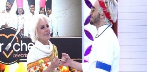 Reprodução - Fiuk e Ana Maria Braga fazem as pazes no 'Mais Você' após se desentenderem durante a semana