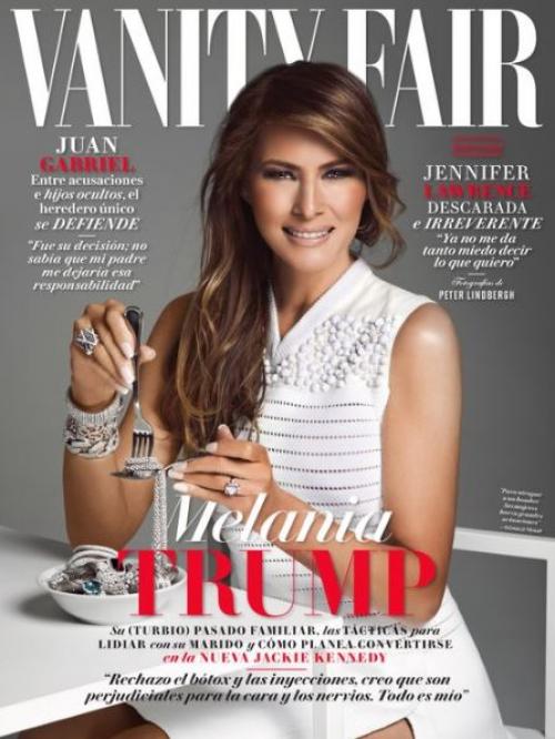 Reprodução/Twitter - Capa da vanity Fair mexicana com a primeira-dama norte-americana