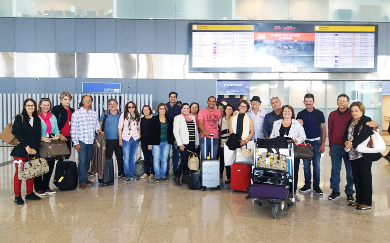 Foto: Larissa Calsavara - Embarcando de Guarulhos, São Paulo.