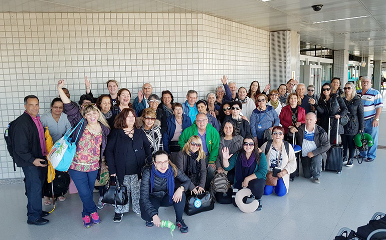 Foto: Larissa Calsavara - Chegada no aeroporto de Guarulhos, em São Paulo