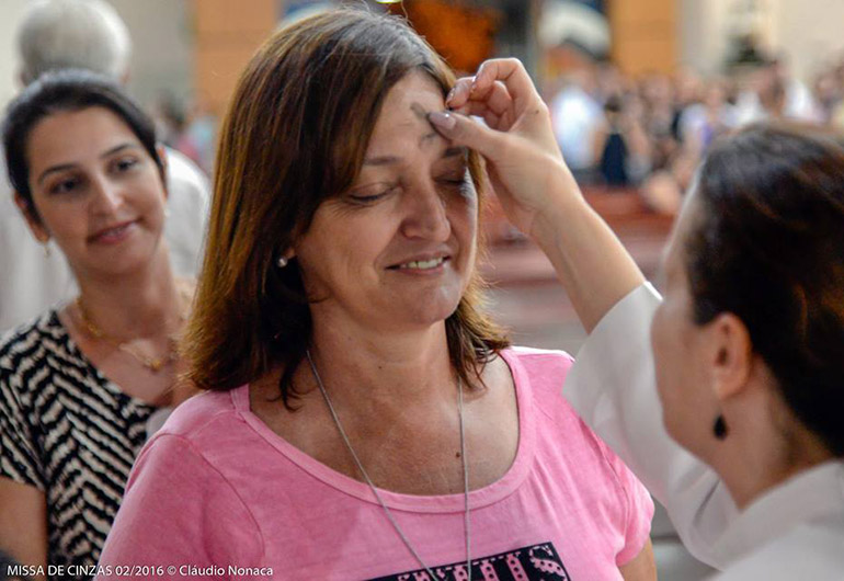 Cláudio Nonaca - Missa de cinzas, paróquia Nossa Senhora Auxiliadora