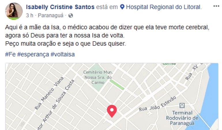 Reprodução/Facebook